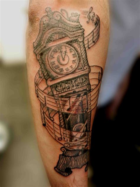 Grandfather Clock Tattoo