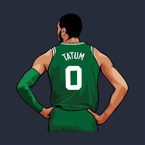 Jayson Tatum Vector Standing - Jayson Tatum - Pin | TeePublic