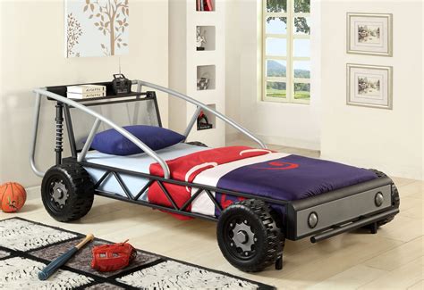 Baja Red Yellow Twin Race Car Bed | Race Car Bed for Kids