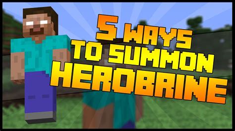 5 Ways To Summon Herobrine - YouTube