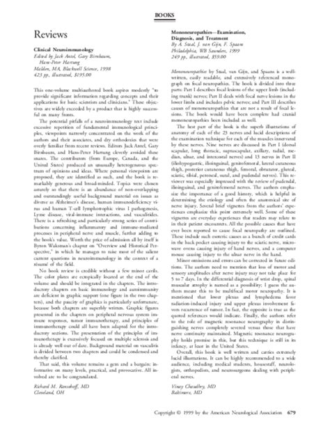 (PDF) Mononeuropathies: Examination, Diagnosis, and Treatment | ganesh pandian - Academia.edu