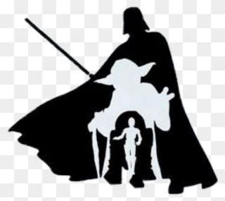 Transparent Darth Vader Silhouette - Silhouette Star Wars Clipart - Png ...