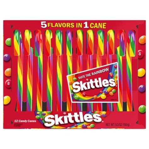 Skittles® Assorted Candy Canes Holiday Box, 12 ct / 5.3 oz - Ralphs