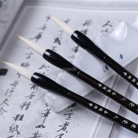 Top Quality Writing Brush Chinese Calligraphy Brushes Pen For Woolen And Weasel Hair Writing ...