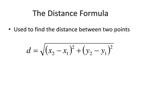 How To Find Distance Formula In Geometry