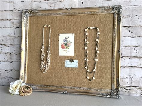 Large frame bulletin board framed cork board shabby chic