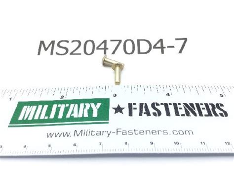 MS20470D4-7 Rivet - diameter 1/8 - Military Fasteners