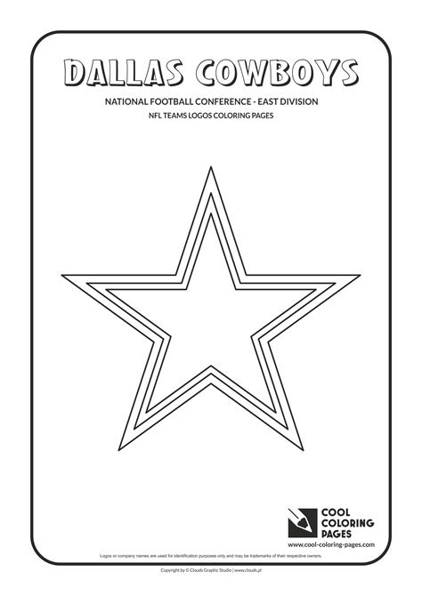 Cool Coloring Pages Dallas Cowboys - NFL American football teams logos ...