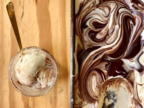 Homemade Ice Cream (No-Churn Fudge Swirl) - Jessie Sheehan Bakes