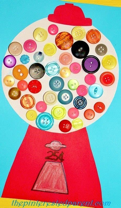 Button Gumball Machine Craft – The Pinterested Parent