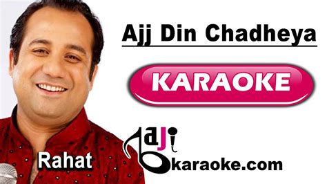 Aaj Din Chadheya | Video Karaoke Lyrics | Love Aaj Kal, Rahat Fateh Ali Khan, Bajikaraoke - YouTube