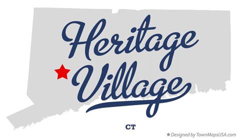 Map of Heritage Village, CT, Connecticut