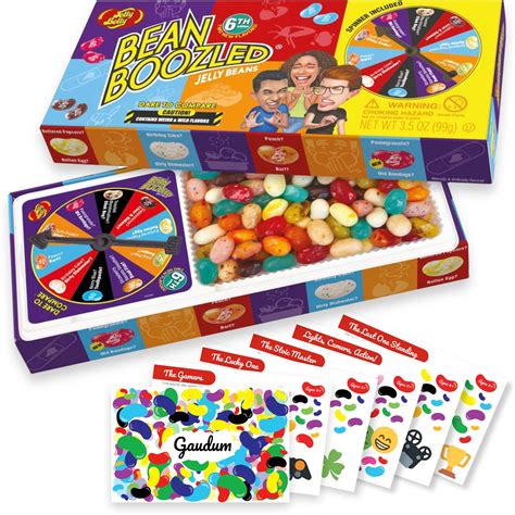 Buy Gaudum Jelly Belly Bean Boozled Jelly Beans Game New Edition + 5 Jelly Bean Game Cards (for ...