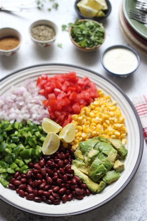 Stunning Rainbow Mexican Salad Platter Fit For a Party | Gluten Free / Vegan