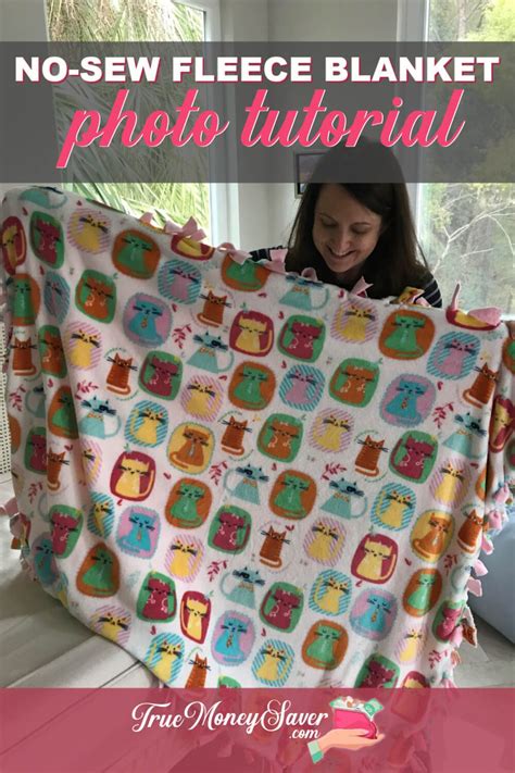 How To Make The Best No-Sew Custom Fleece Blanket – Photo Tutorial | Fleece blanket diy, Sewing ...