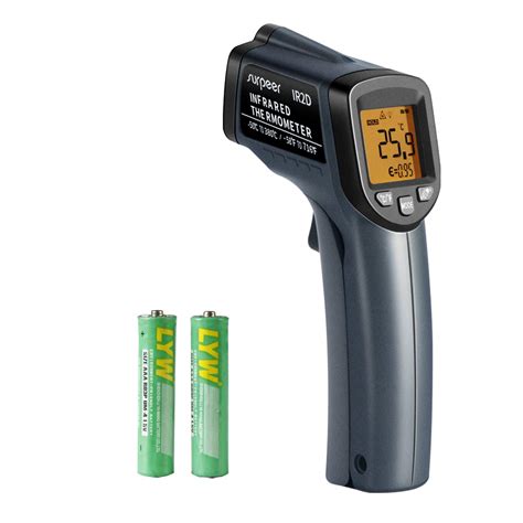 Infrared Thermometer,SURPEER IR2D Non-Contact Digital Laser Infrared Thermometer Temperature Gun ...