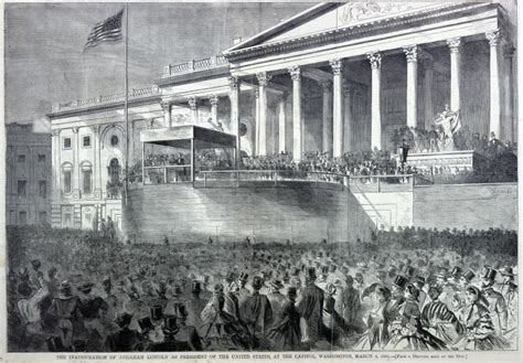 The Inauguration of Abraham Lincoln as President, from Harper's Weekly ...