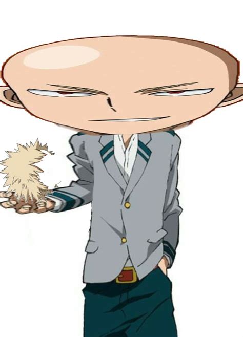 Bald big head bakugou *hot* | Funny anime pics, Anime funny, Anime memes