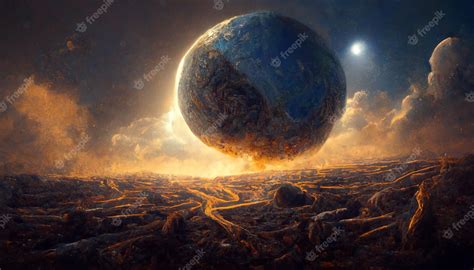 Premium Photo | Destruction of planets concept art illustration ...