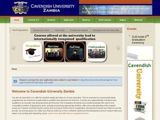 Cavendish University Zambia -CUZ ~ Courses Zambia