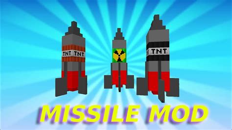 Minecraft Missile Mod For Minecraft Bedrock - YouTube