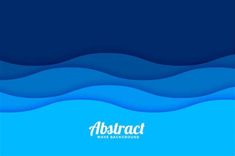 Papercut Style Sea Wave Pattern - Free Vector Templates Download - HD Stock Images