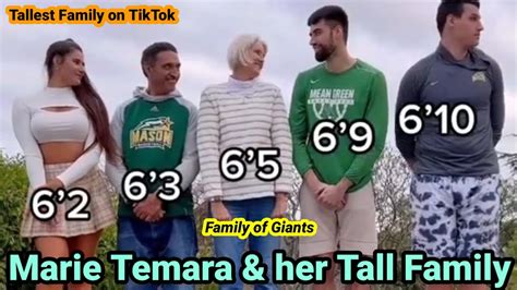 Marie Temara & her Tall Family | tallest family on TikTok | tall women ...