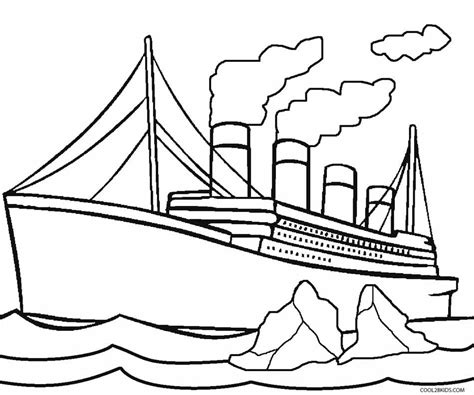 Desenhos de Titanic para colorir - Páginas para impressão grátis