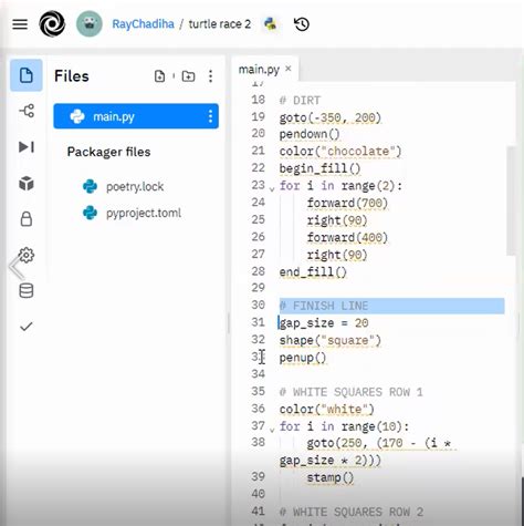 TURTLE RACE: PYTHON – Tinker Education