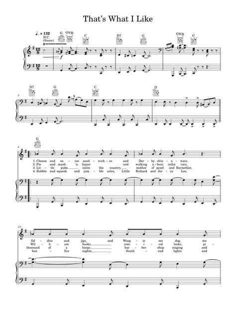 That's What I Like Sheet music for Piano, Vocals by Chas n Dave: Music ...