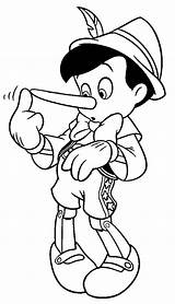 Coloring Pinocchio Pages Printable Kids Sketch Page sketch template