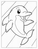Dive Into Fun With Free Coloring Pages Dolphins sketch template