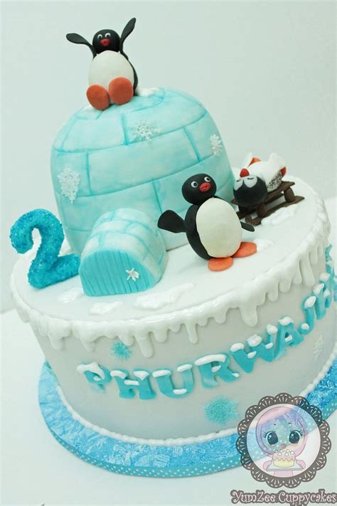 Pingu cake - Decorated Cake by YumZee_Cuppycakes - CakesDecor