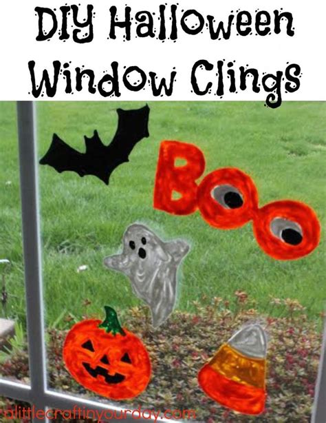 Halloween Window Clings - A Little Craft In Your Day | Halloween window ...