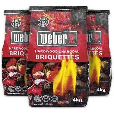 Weber Hardwood Charcoal Briquettes (4kg) (3 Pack) | Outdoor | Buy online in South Africa from ...