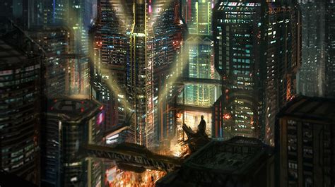 Pin by R on Cyberpunk | Futuristic city, Futuristic cities, Future cities