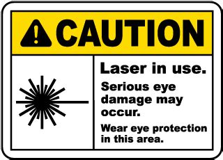 Laser Warning Signs, Laser Hazard Signs, Laser Danger Signs