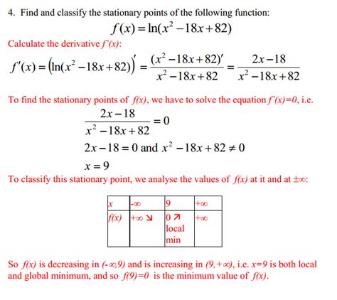 calculus - Find stationary point functions - Mathematics Stack Exchange