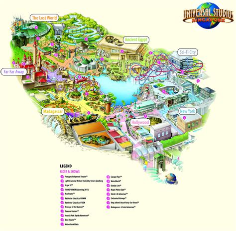 First look at the theme park map for Universal Studios Singapore