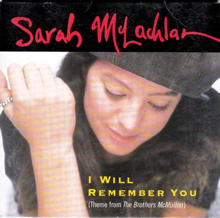 Sarah McLachlan - I Will Remember You (1995, Card Sleeve, CD) | Discogs