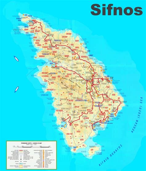 Sifnos tourist map - Ontheworldmap.com