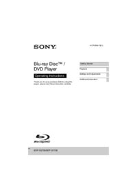 Sony BDP-S1700 BDP-S3700 Manual - usermanual.com