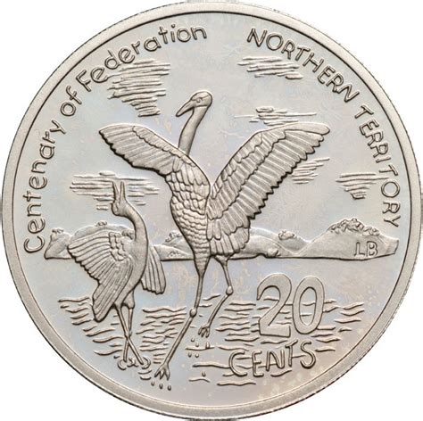 Twenty Cents 2001 Centenary of Federation - Northern Territory, Coin from Australia - Online ...