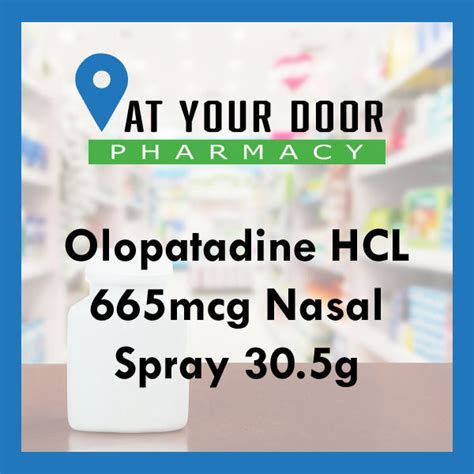 Olopatadine HCL 665mcg Nasal Spray 30.5g - At Your Door Pharmacy