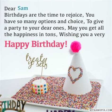 Happy Birthday Sam Cakes, Cards, Wishes