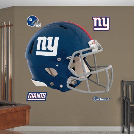 Fathead New York Giants Giant Removable Helmet Wall Decal - Walmart.com ...