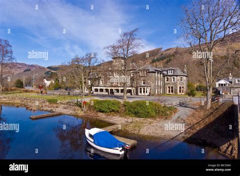 The Drummond Hotel in St Fillans on the shore of Loch Earn in Scotland ...