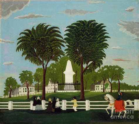 Lexington Battle Monument, C.1830 (oil On Canvas) Painting by American School | Pixels