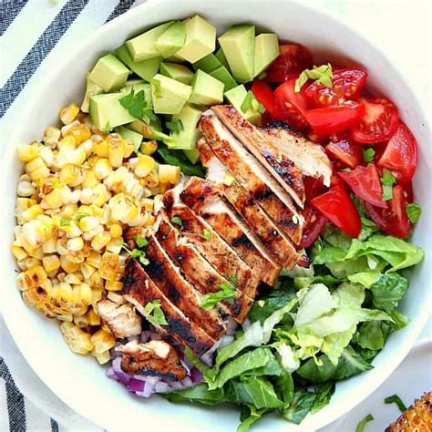 Grilled Chicken Salad Recipe - Crunchy Creamy Sweet