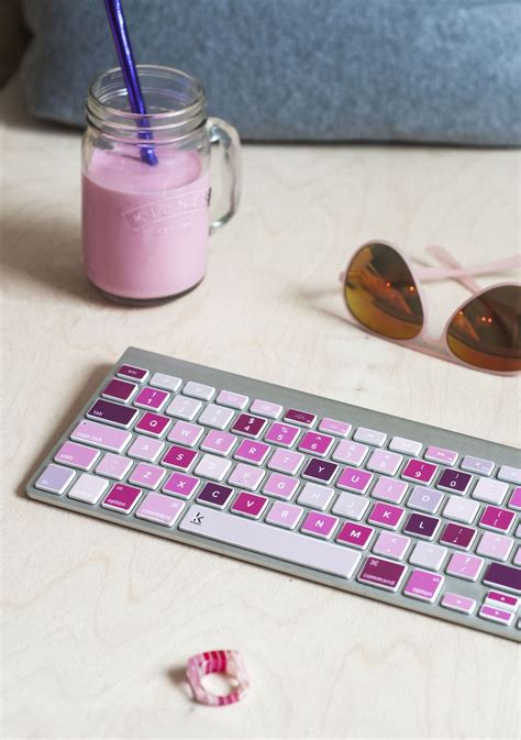 50 Shades of Pink MacBook Keyboard Stickers | Macbook keyboard decal, Keyboard decal, Macbook ...